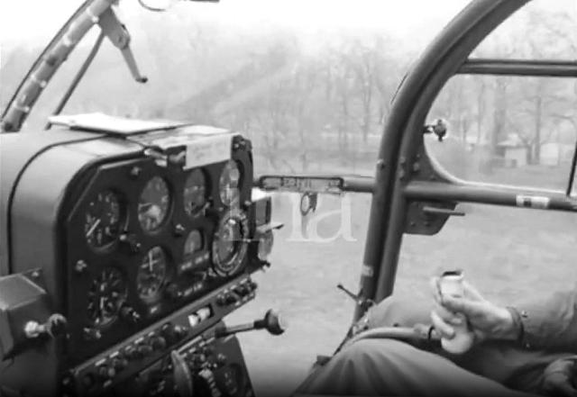 Cockpit de l'Alouette 3 BPF du Samu 31 - Photo DR INA