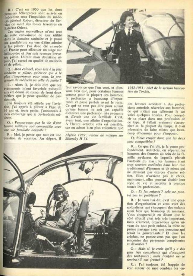 Valérie André : "Rien ne saurait être bien fait qu'il n'y entre de la passion" - "Armées d'aujourd'hui" N°2 - Août 1975