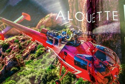 La fameuse Alouette III de la Sécurité civile en double -page - Photo DR - (...)