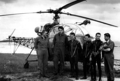 Alouette 2 vraisemblblement F-ZBAB Protection civile, photo après mai 1962 - (...)