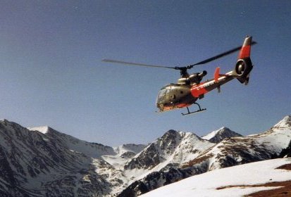 Lâché montagne de Christine sur Gazelle en 1994 - Photo © Ch. Mongreville
