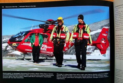 Extrait du livre "Helicopter Rescue in the Alps" - Photo F. (...)