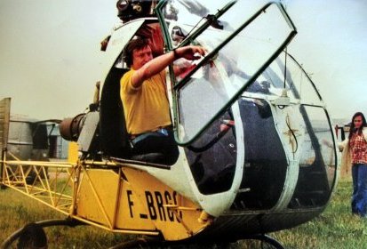 Jean-Marie Potelle aux commandes du Djinn F-BRGC - Photo collection (...)