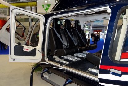 Cabine arrière du Bell 429 N10984 - Photo © Patrick Gisle