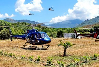 Etape n°2. DZ entre Bastia et Ajaccio - Photo © Azur Hélicoptère