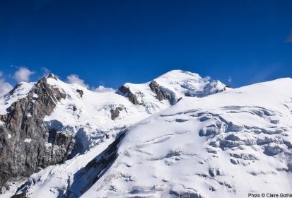 Une partie du massif du Mont-Blanc - Photo © Claire Gothié
