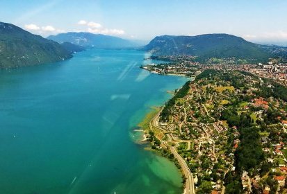 Etape n°19 entre Annecy et le Semnoz – Le lac du Bourget - Photo © Nico (...)