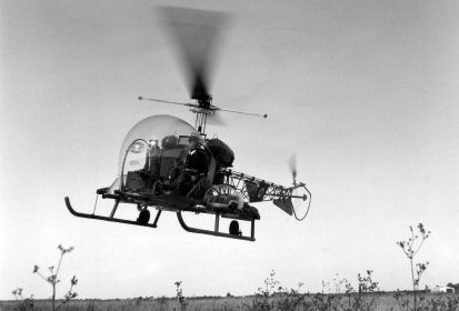 Agusta-Bell 47 G n036 codé 800044 siglé Gendarmerie Nationale sur la bulle - (…)