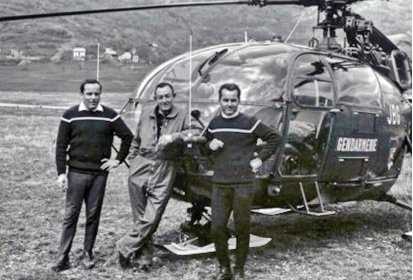 Alouette 3 F-MJBG Gendarmerie avec "L'Empereur" René Delvaux (…)