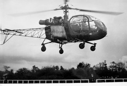 Alouette 2 F-BJHN en vol - Photo collection famille Rigaux