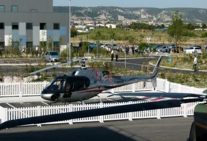 Le nouvel Ecureuil B3e était présenté au public invité - Photo © Daniel (...)