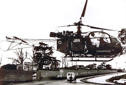 Décollage Alouette II F-MJAN de l'hôpital PURPAN à Toulouse - Photo (...)