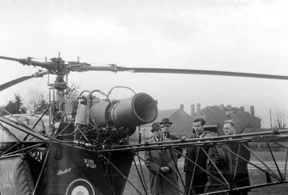 Alouette 2 F-MJAH Gendarmerie avec flottabilité de la JAM à Nantes vers 1959 (…)